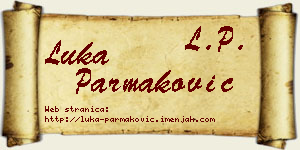 Luka Parmaković vizit kartica
